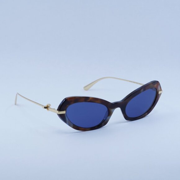 Dolce & Gabbana DG4473 344380 Sunglasses Havana Frame, Blue Lenses -Lowest Price